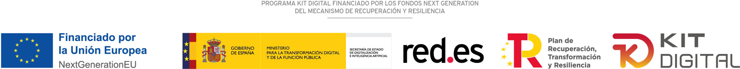 Kit Digital - Financiado por la Unión Europea - NextGenerationEU - Plan de Recuperación, Transformación y Resiliencia (PRTR)